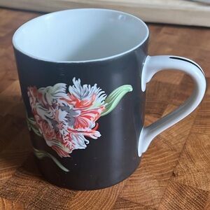Tiffany & Co. Sybil Mrs Delany’s Flower 1997 Black Floral Mug